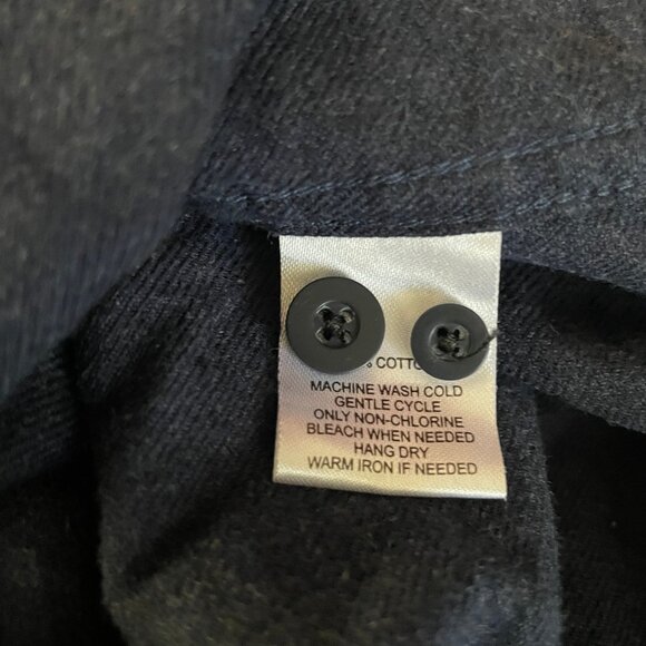 Untuckit Fuligni Brushed Flannel Shirt Mens XXL Blue Button Up 100% Cotton L/S - Picture 5 of 7